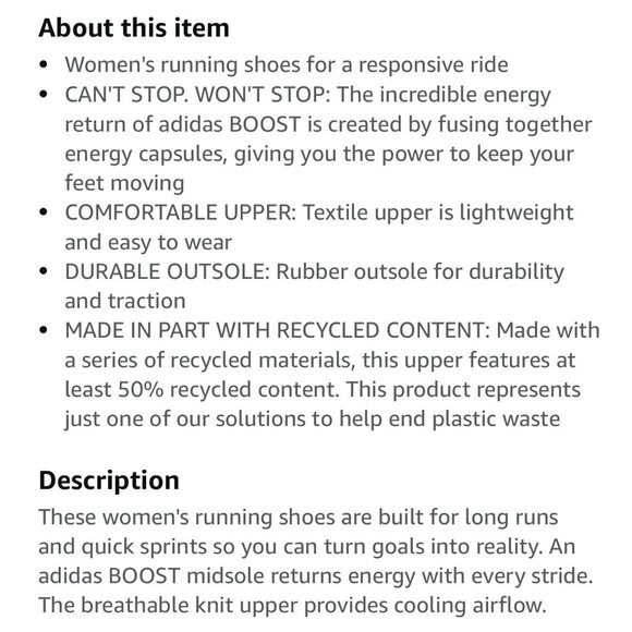 NWT Adidas AlphaBoost V1 Sneakers Women's 10 Crew Blue Lucid Pink - Picture 7 of 15